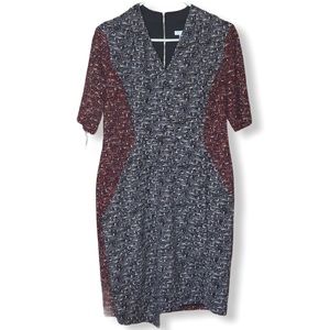 London Times Hourglass bodycon color block dress